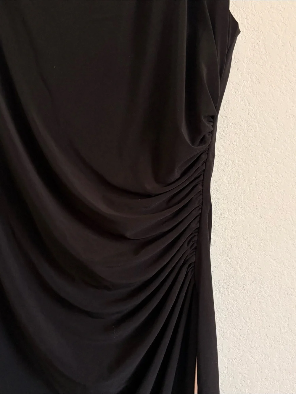 Lauren by Ralph Lauren Elegant Two-Tone Pink and Black Ruched Women’s Dress- 14 - Picture 3 of 8